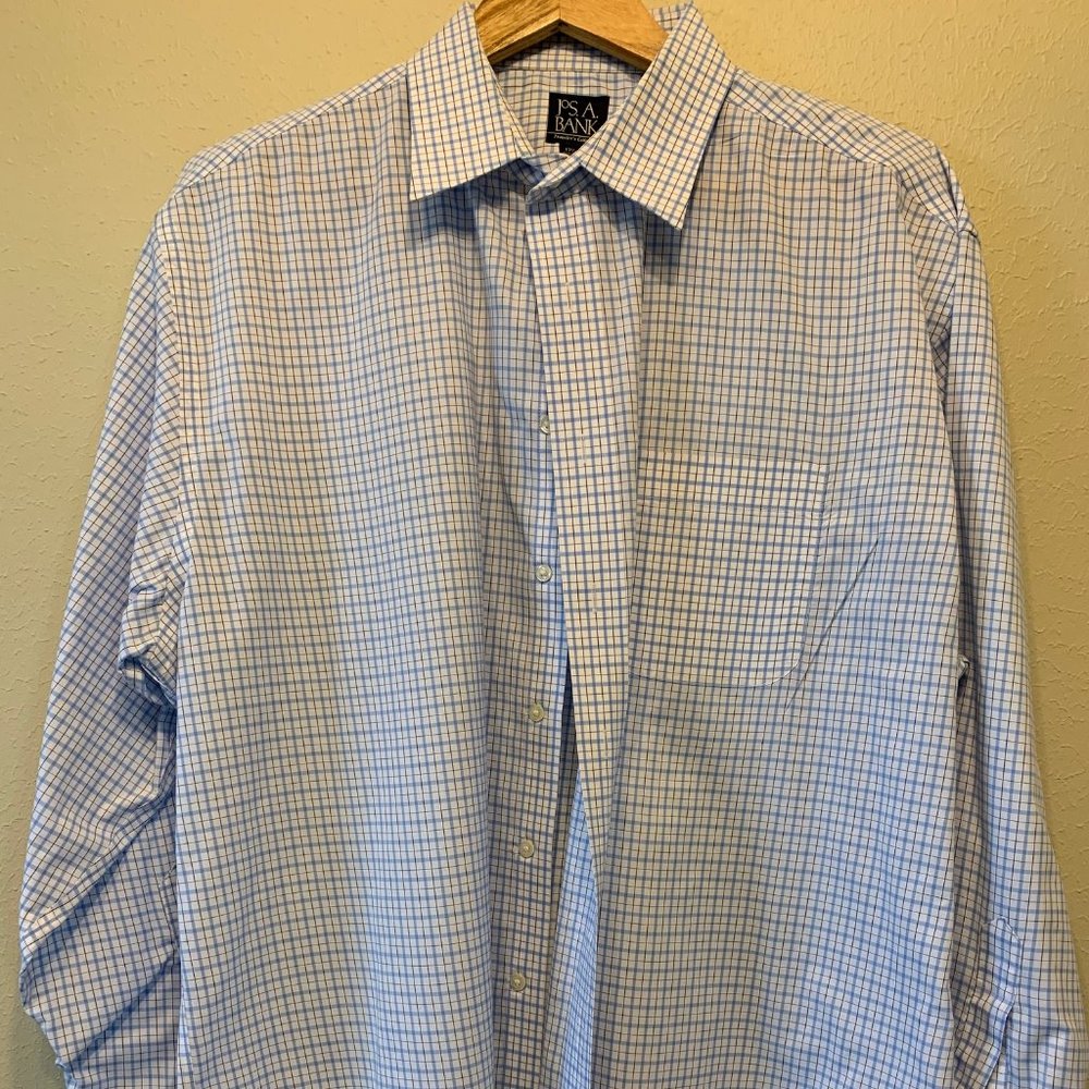 Jos A. Bank Travelers Collection Mens Dress Shirt